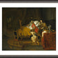 Wall Frame Espresso, Matted - St. Isaac Blessing St. Jacob by Museum Art