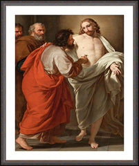 Wall Frame Espresso - Incredulity of St. Thomas by Museum Art