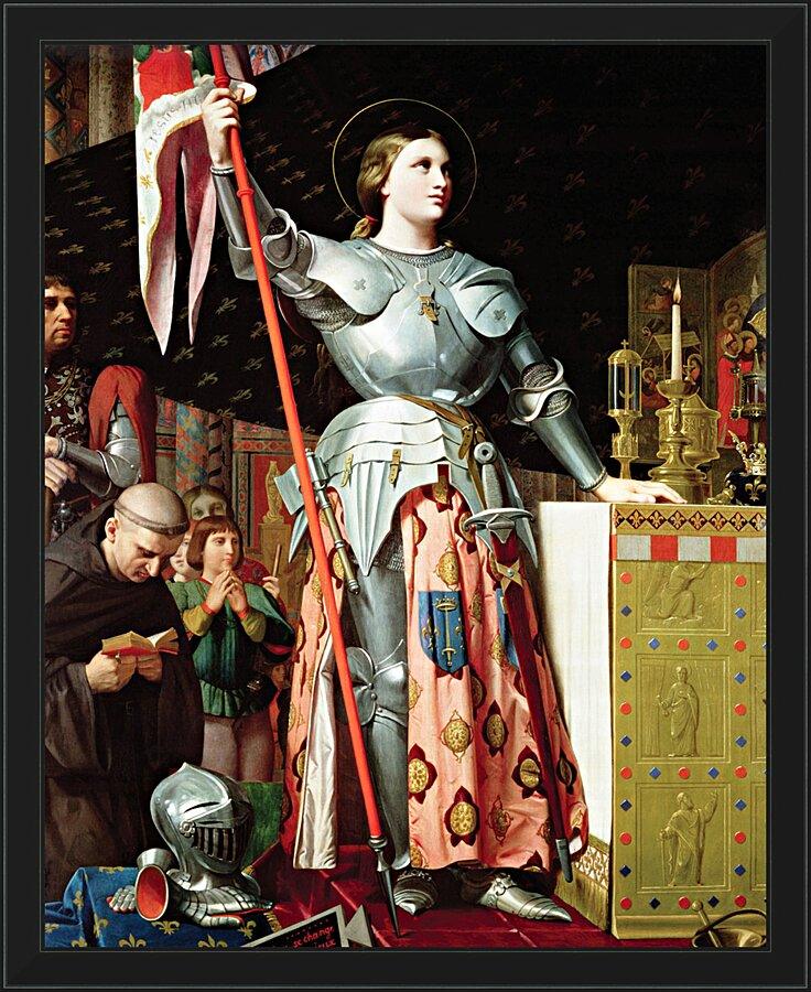 Wall Frame Black - St. Joan of Arc at Coronation of Charles VII by Museum Art