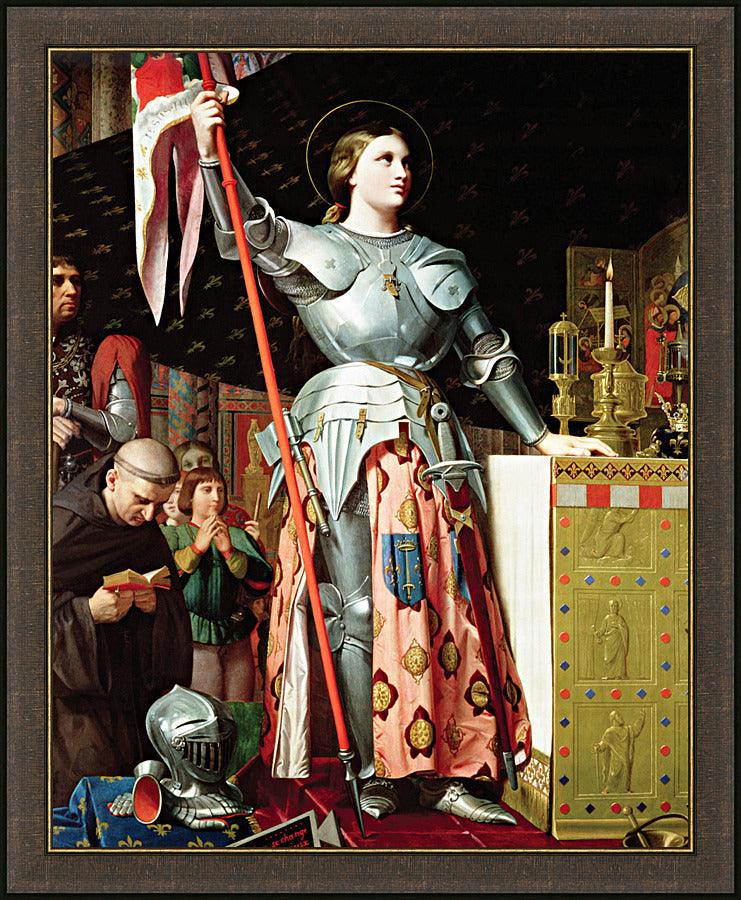 Wall Frame Espresso - St. Joan of Arc at Coronation of Charles VII by Museum Art