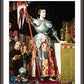 Wall Frame Espresso, Matted - St. Joan of Arc at Coronation of Charles VII by Museum Art