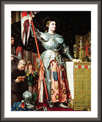 Wall Frame Espresso - St. Joan of Arc at Coronation of Charles VII by Museum Art