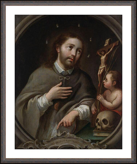 Wall Frame Espresso, Matted - St. John Nepomuk by Museum Art