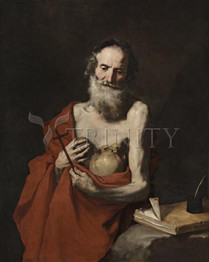 Wall Frame Black, Matted - St. Jerome by Museum Art - Trinity Stores