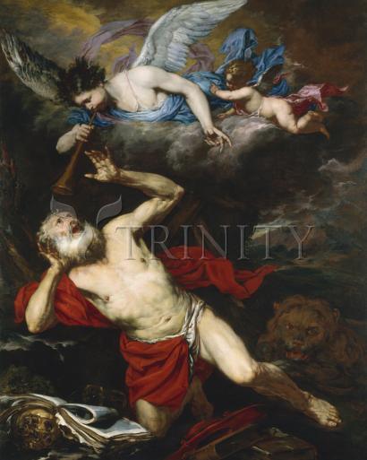 Wall Frame Gold, Matted - St. Jerome in the Wilderness by Museum Art - Trinity Stores