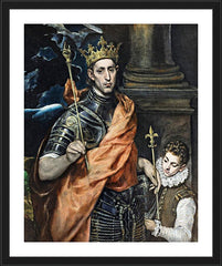 Wall Frame Black - St. Louis, King of France by Museum Art