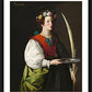 Wall Frame Black, Matted - St. Lucy by Museum Art