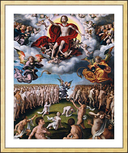 Wall Frame Gold, Matted - Last Judgment by Museum Art