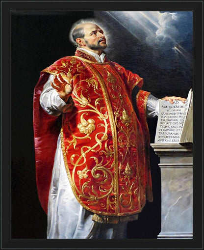 Wall Frame Black - St. Ignatius of Loyola by Museum Art
