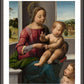 Wall Frame Espresso, Matted - Madonna and Child with Young St. John the Baptist by Museum Art - Trinity Stores