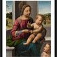 Wall Frame Black, Matted - Madonna and Child with Young St. John the Baptist by Museum Art