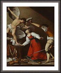 Wall Frame Espresso - Martyrdom of St. Cecilia by Museum Art
