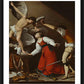 Wall Frame Black, Matted - Martyrdom of St. Cecilia by Museum Art