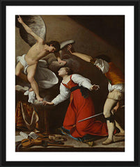 Wall Frame Black - Martyrdom of St. Cecilia by Museum Art
