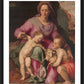 Wall Frame Black, Matted - Madonna and Child with Infant St. John the Baptist by Museum Art - Trinity Stores