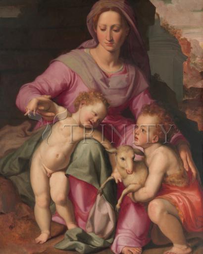 Wall Frame Gold, Matted - Madonna and Child with Infant St. John the Baptist by Museum Art - Trinity Stores