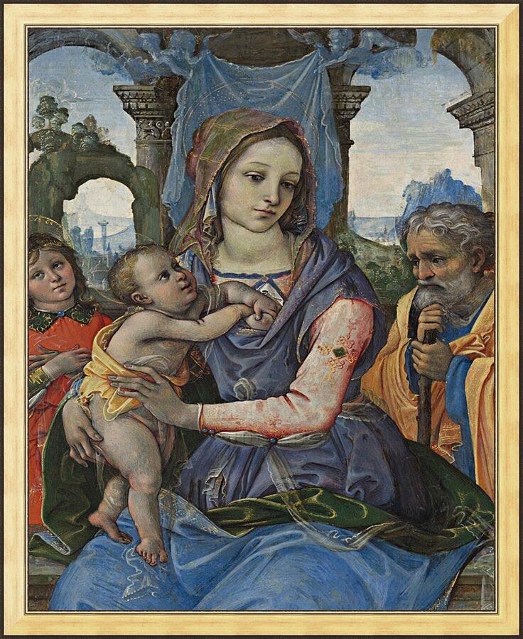 ヨーロッパ式刺繍絵タペストリー:  Madonna with the Child ヨーロッパ式刺繍絵タペストリー: Madonna with the Child