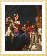Wall Frame Gold - Madonna and Child with Saints by Museum Art