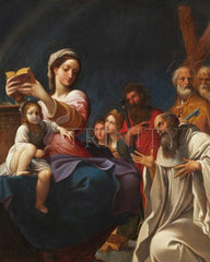 Acrylic Print - Madonna and Child with Saints by Museum Art
