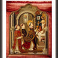Wall Frame Espresso, Matted - Mass of St. Gregory the Great by Museum Art