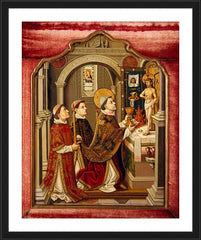 Wall Frame Black - Mass of St. Gregory the Great by Museum Art