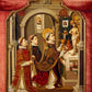 Wall Frame Gold, Matted - Mass of St. Gregory the Great by Museum Art