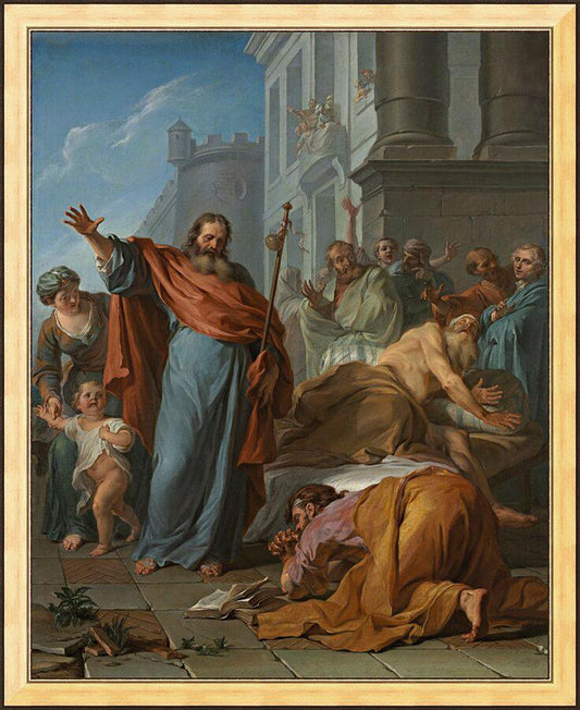 Wall Frame Gold - Miracles of St. James the Greater by Museum Art