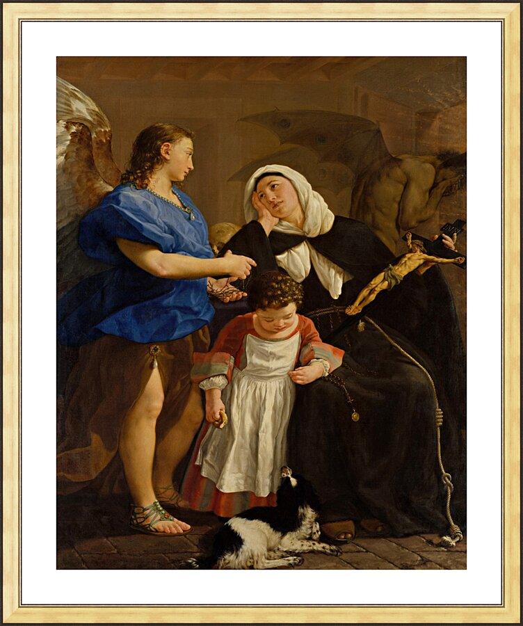Wall Frame Gold, Matted - St. Margaret of Cortona by Museum Art - Trinity Stores