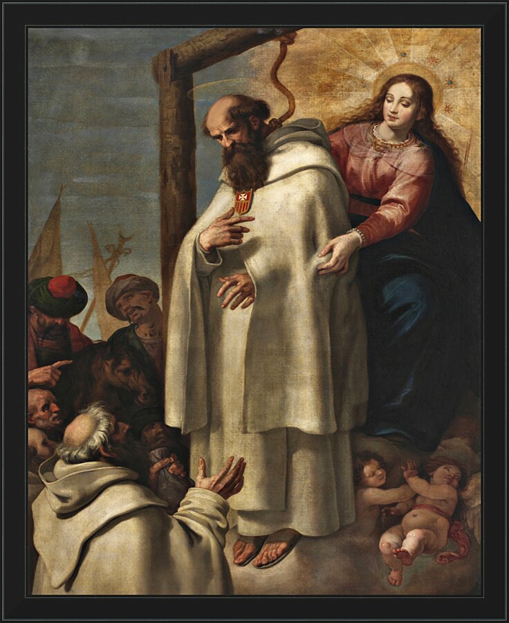 Wall Frame Black - Martyrdom of St. Peter Armengol by Museum Art