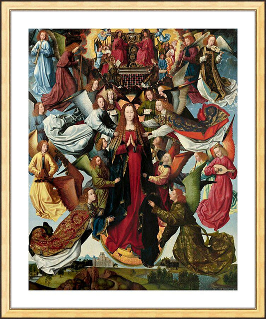 Wall Frame Gold, Matted - Mary, Queen of Heaven by Museum Art