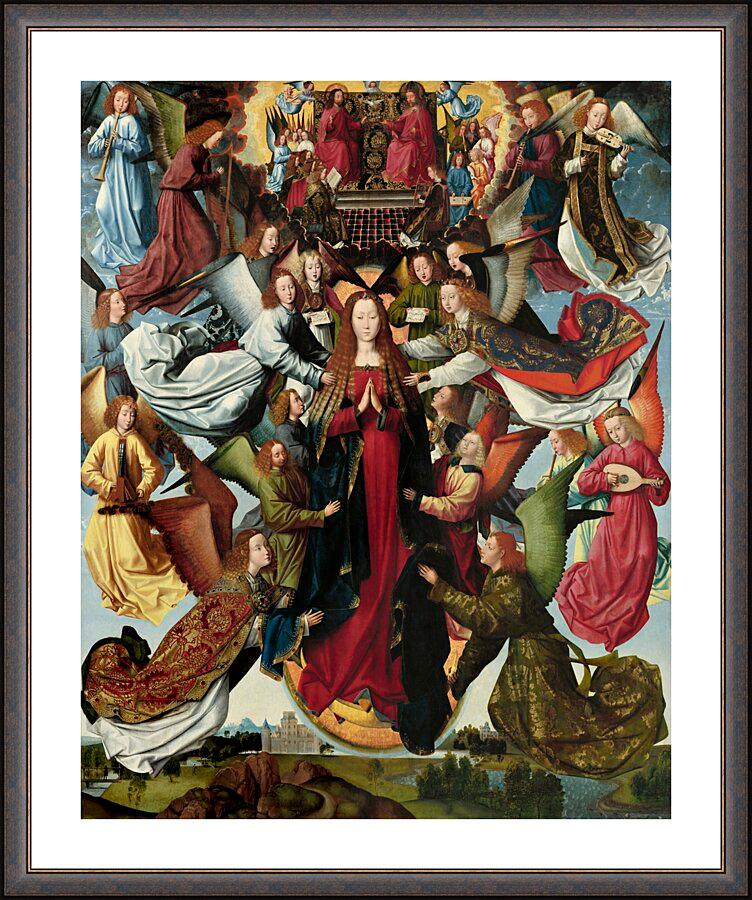 Wall Frame Espresso, Matted - Mary, Queen of Heaven by Museum Art - Trinity Stores