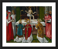 Wall Frame Black - Mass of St. Gregory the Great by Museum Art