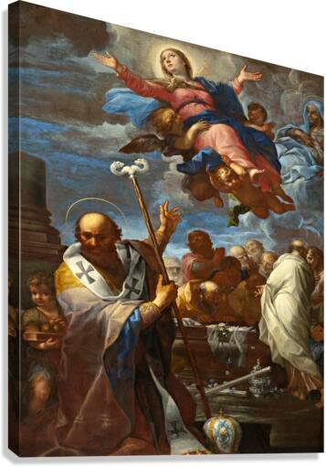 Canvas Print - Assumption of Mary with Sts. Anne and Nicholas of Myra by Museum Art - Trinity Stores