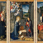 Wall Frame Espresso, Matted - Nativity with Donors and Sts. Jerome and Leonard by Museum Art - Trinity Stores