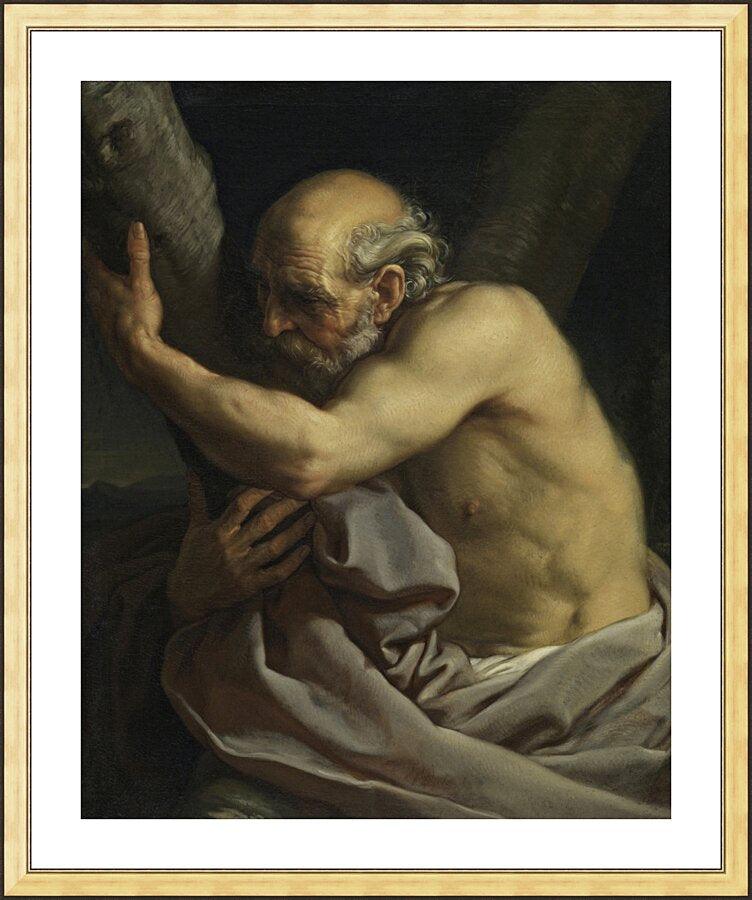 Wall Frame Gold, Matted - St. Andrew by Museum Art - Trinity Stores