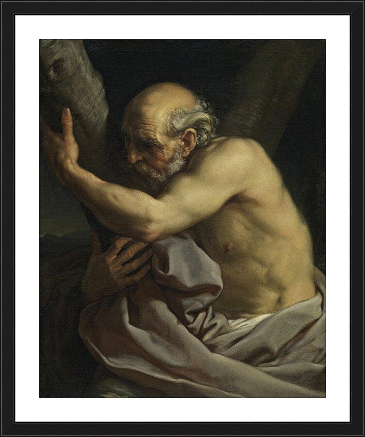 Wall Frame Black, Matted - St. Andrew by Museum Art - Trinity Stores