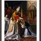 Wall Frame Espresso, Matted - Ordination and First Mass of St. John of Matha by Museum Art