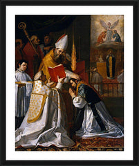 Wall Frame Black - Ordination and First Mass of St. John of Matha by Museum Art