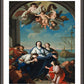Wall Frame Espresso, Matted - Departure of Sts. Paula and Eustochium for the Holy Land by Museum Art