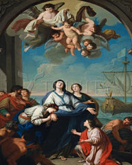 Acrylic Print - Departure of Sts. Paula and Eustochium for the Holy Land by Museum Art