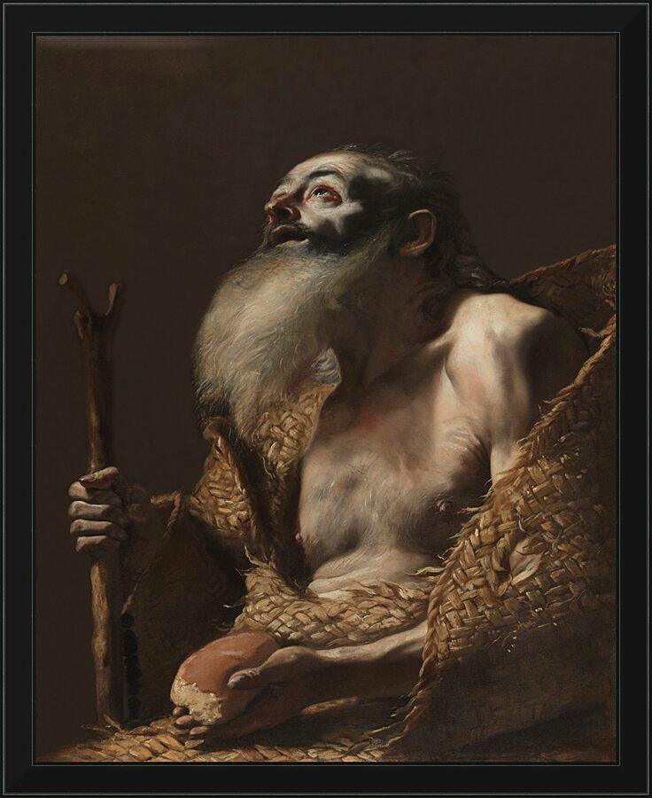 Wall Frame Black - St. Paul the Hermit by Museum Art