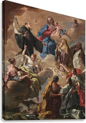 Canvas Print - Saints Presenting Devout Woman to Blessed Virgin Mary and Child by Museum Art