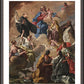 Wall Frame Espresso, Matted - Saints Presenting Devout Woman to Blessed Virgin Mary and Child by Museum Art