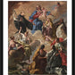 Wall Frame Black, Matted - Saints Presenting Devout Woman to Blessed Virgin Mary and Child by Museum Art - Trinity Stores