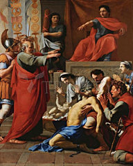 Metal Print - St. Paul Exorcizing Possessed Man by Museum Art