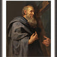 Wall Frame Espresso, Matted - St. Philip by Museum Art