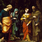 Wall Frame Gold, Matted - Sts. Peter, Martha, Mary Magdalen, and Leonard by Museum Art