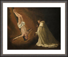 Wall Frame Espresso - Apparition of St. Peter to Saint Peter Nolasco by Museum Art