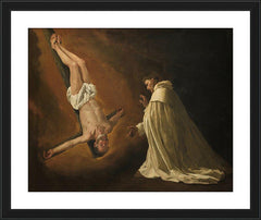 Wall Frame Black - Apparition of St. Peter to Saint Peter Nolasco by Museum Art