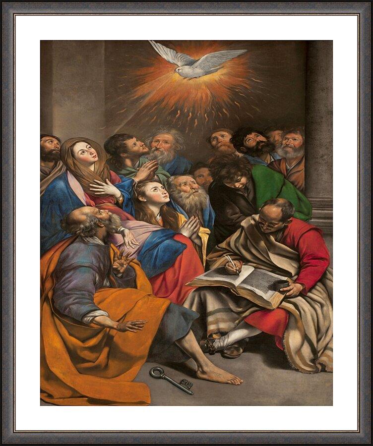 Wall Frame Espresso, Matted - Pentecost by Museum Art - Trinity Stores